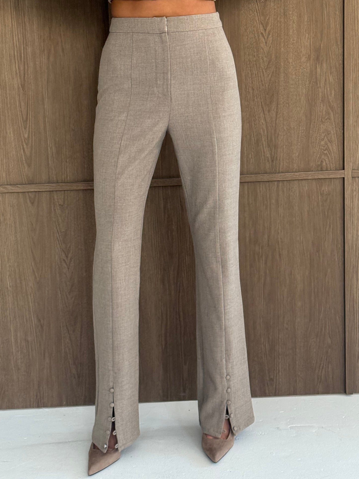 MARGOT TAILORED TROUSERS | TAUPE