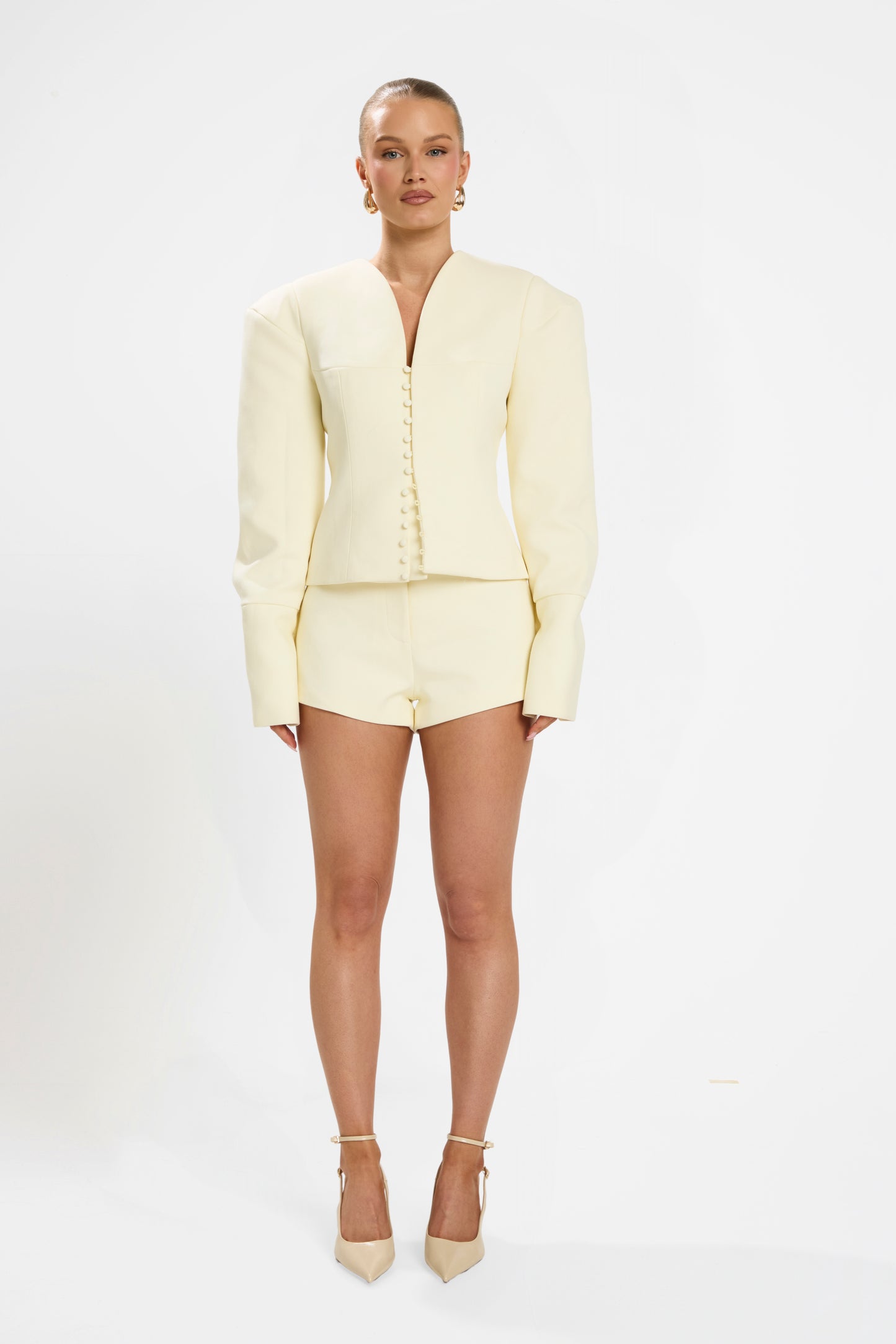 MARGOT STRUCTURED BLAZER | BUTTER LEMON