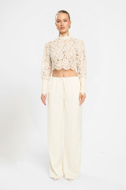 ARABELLA LACE BOUSE | IVORY CREAM