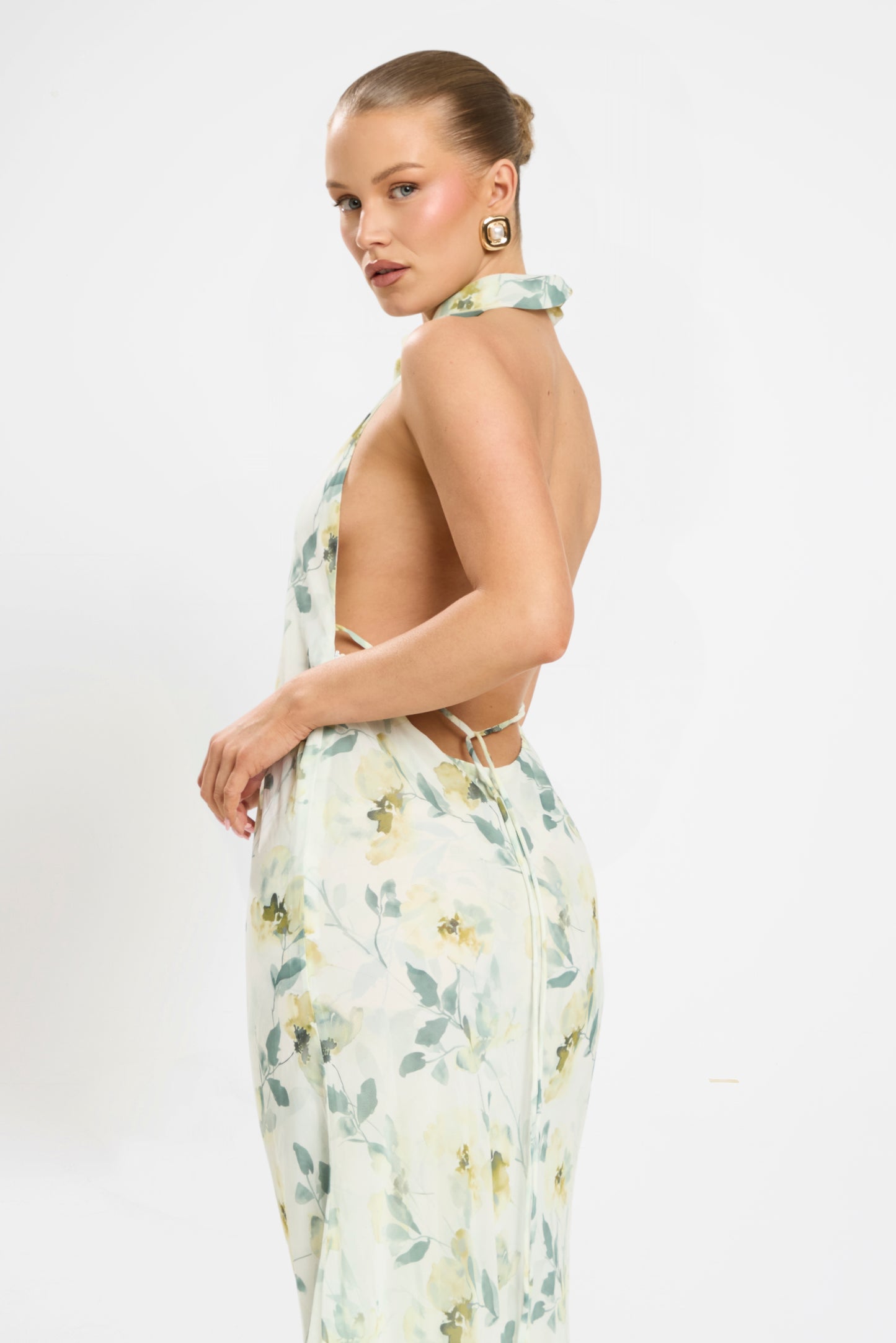 FLORENTINA DRESS | GREEN FLORAL