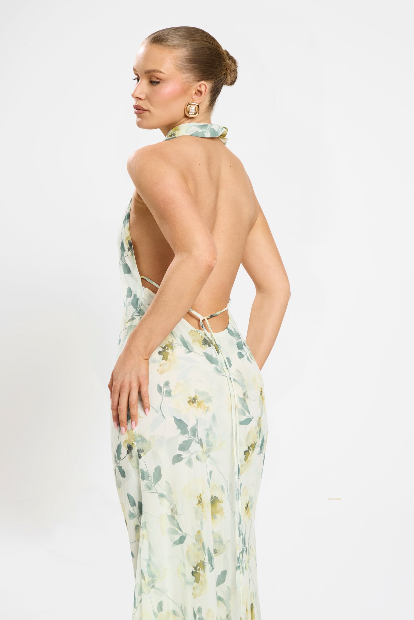 FLORENTINA DRESS | GREEN FLORAL