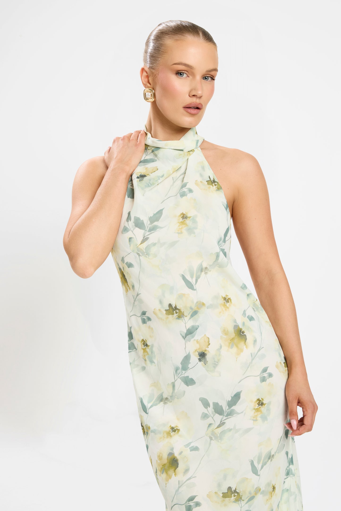 FLORENTINA DRESS | GREEN FLORAL