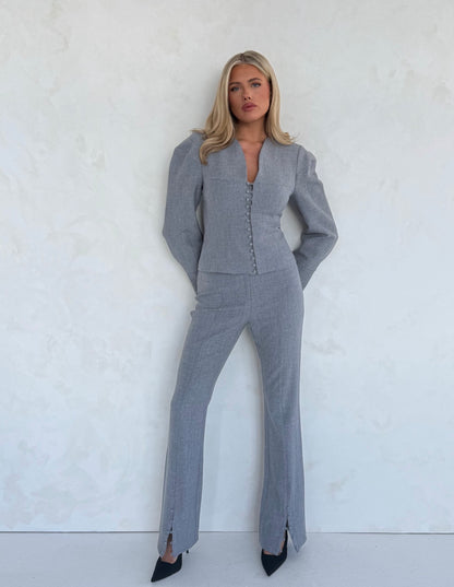 MARGOT TAILORED TROUSERS | GREY
